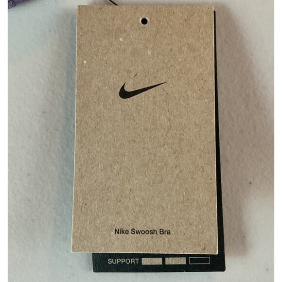 NWT Nike Swoosh Women Training Sports Bra Medium Lavender Purple Polyester Blend - Picture 3 of 9